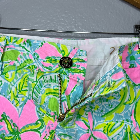 Lilly Pulitzer Callahan Shorts Size 2 – Pink Floral Tropical Print - Picture 6 of 12